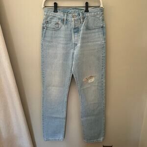 levis light wash mom jeans sz 26x30